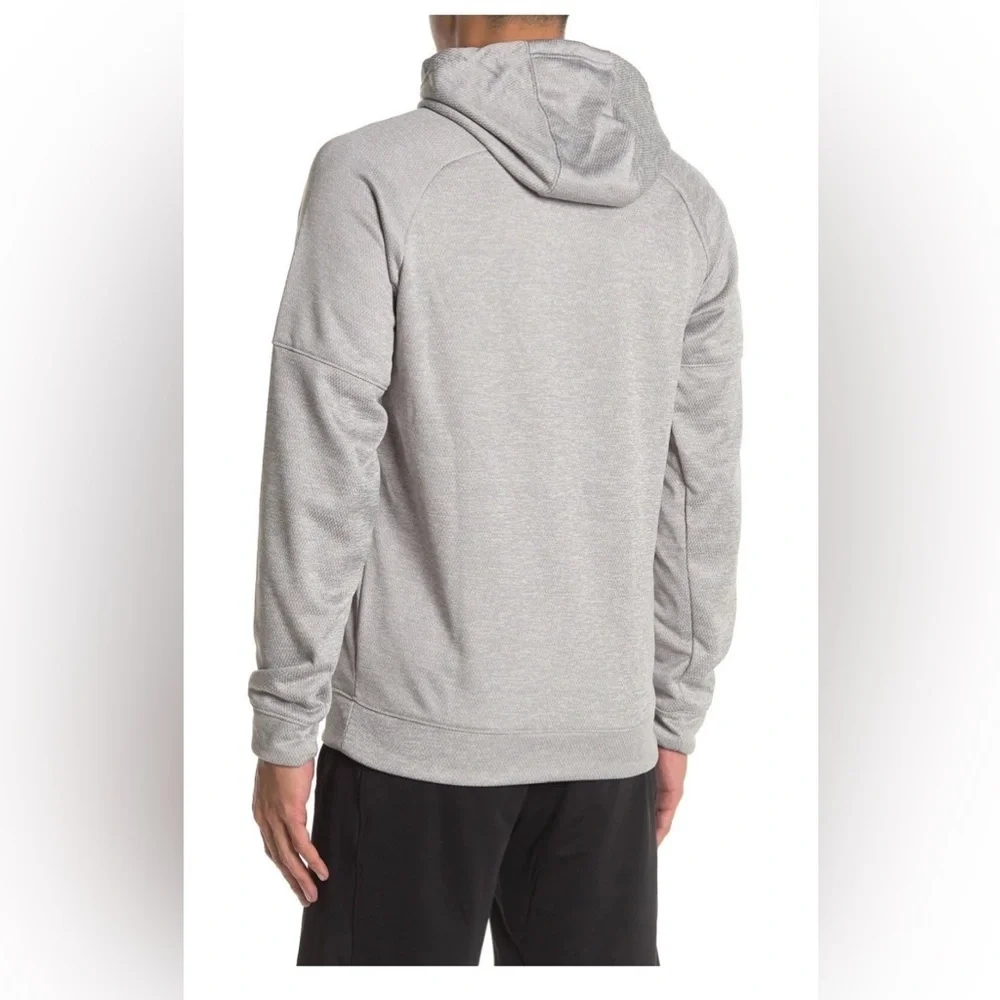 Adidas Team Issue Badge of Sport Grid Men’s Hoodie Light Gray Size Large